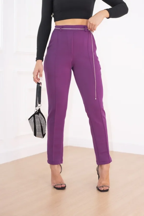Calça de luxo  Lady Griffe Roxo