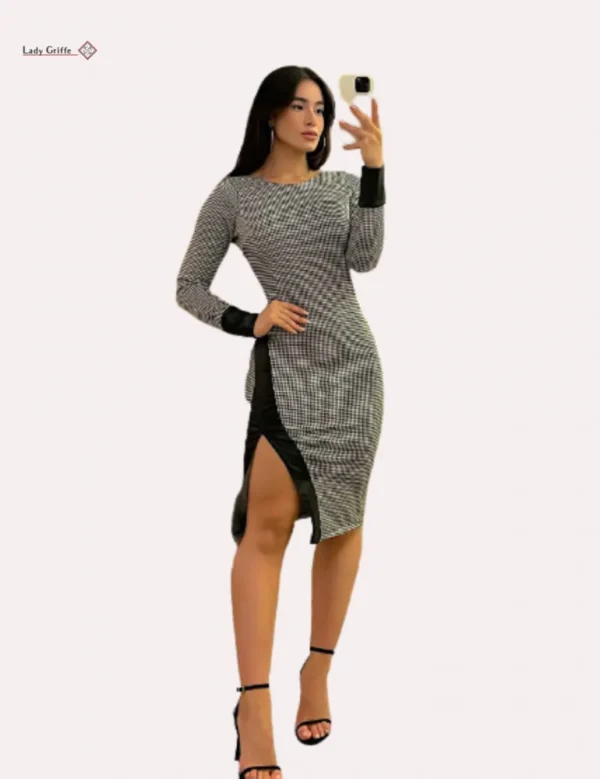 Vestido Viana  Lady Griffe Xadrez